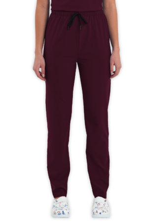 1004 Ultra Soft Likralı Tunik Bordo Üniforma Takım